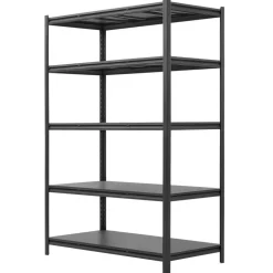 VEVOR Storage Shelves, 5-Tier Adjustable, 3000 lbs Capacity, Heavy Duty Garage Storage Shelving Unit, Metal Utility Rack Shelf, for Garage Workshop Warehouse Basement, 48.43
