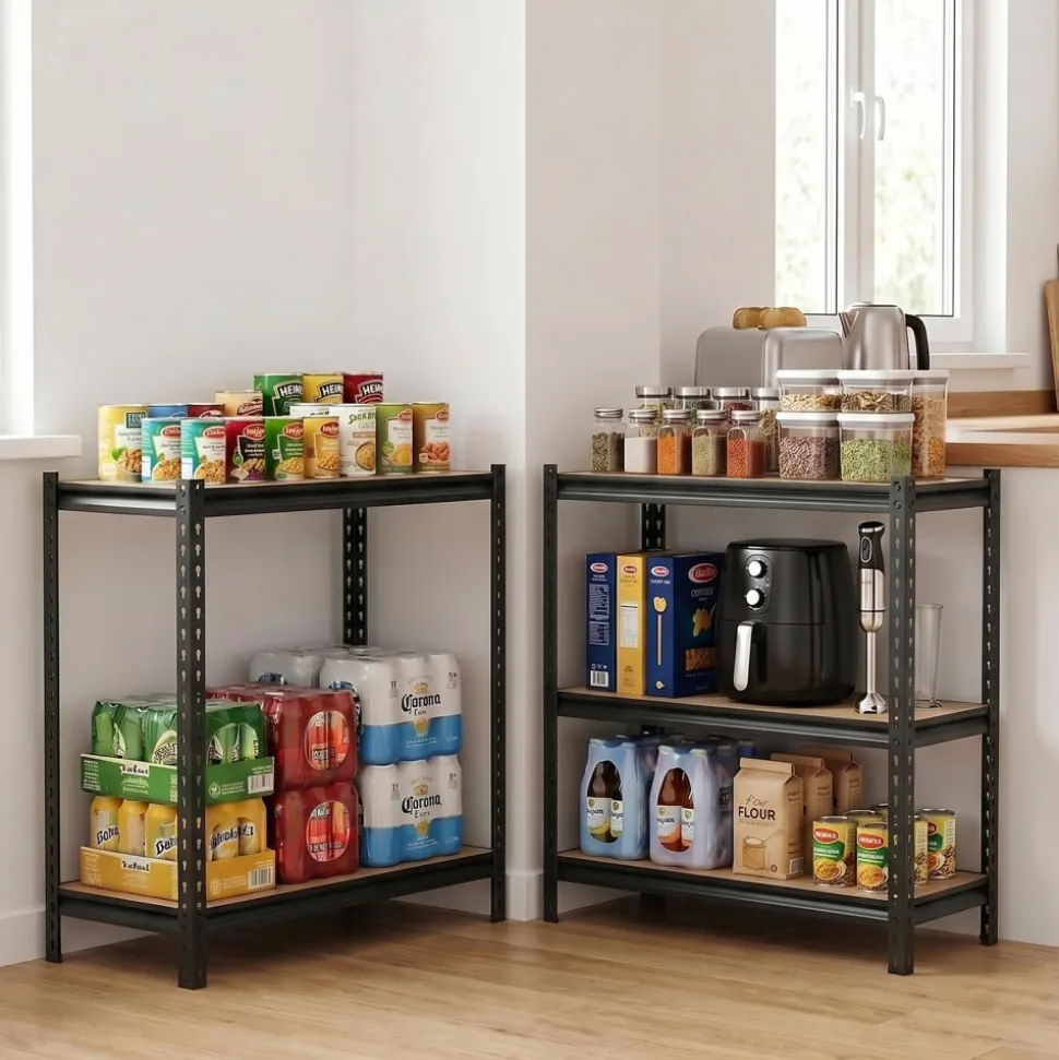 VEVOR Storage Shelves, 5-Tier Adjustable, 2000 lbs Capacity, Heavy Duty Garage Storage Shelving Unit, Metal Utility Rack Shelf, for Garage Warehouse Basement Kitchen, 36.34" W x 16.34" D x 71.38" H