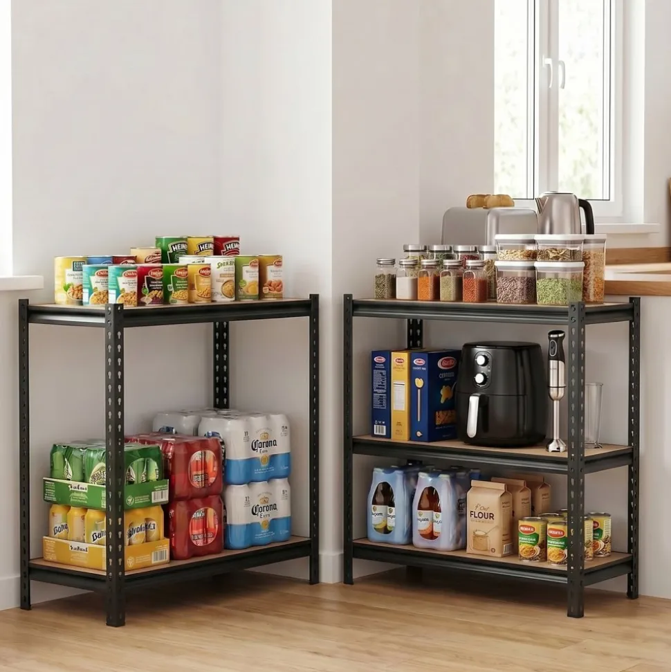 VEVOR Storage Shelves, 5-Tier Adjustable, 2500 lbs Capacity, Heavy Duty Garage Storage Shelving Unit, Metal Utility Rack Shelf, for Garage Warehouse Basement Kitchen, 40.35" W x 20.35" D x 71.38" H