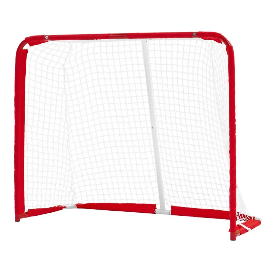 VEVOR Street Hockey Goal, Heavy-Duty Steel Street + Roller Hockey Nets, Durable Hockey Net for Indoor Outdoor Use, Lightweight Portable Training, Easy Assembly for Backyard Park Garage, 55.9 x 44.5 in