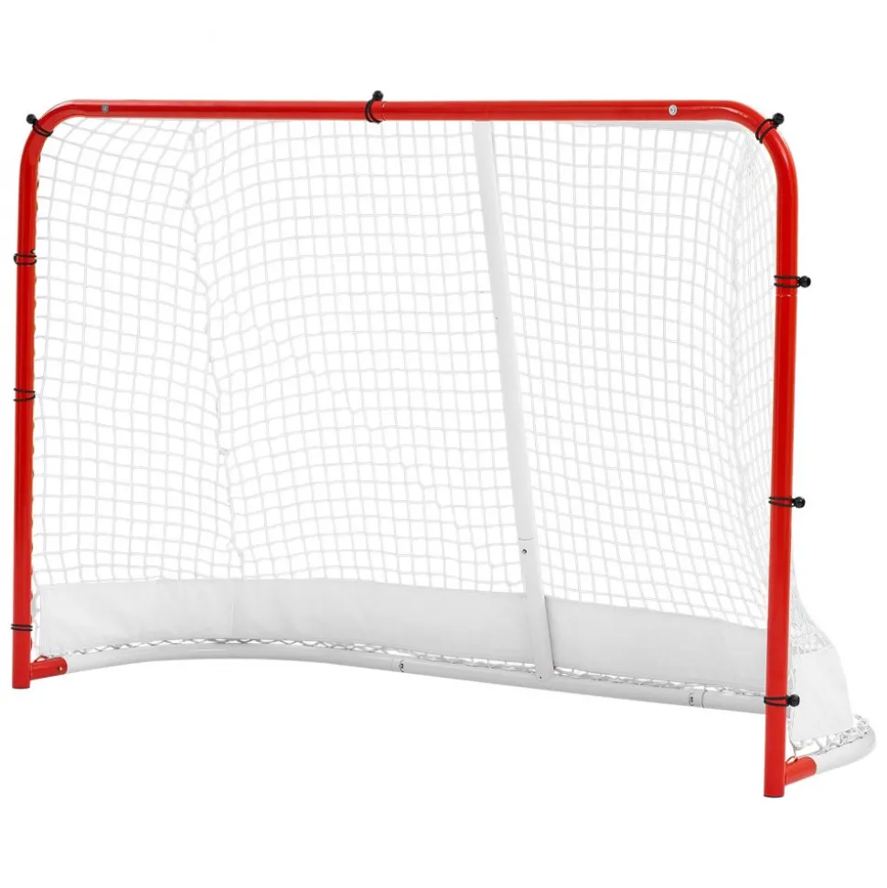 VEVOR Street Hockey Goal, Heavy-Duty Steel Street + Roller Hockey Nets, Durable Hockey Net for Indoor Outdoor Use, Lightweight Portable Training, Easy Assembly for Backyard Park Garage, 72 x 48 in