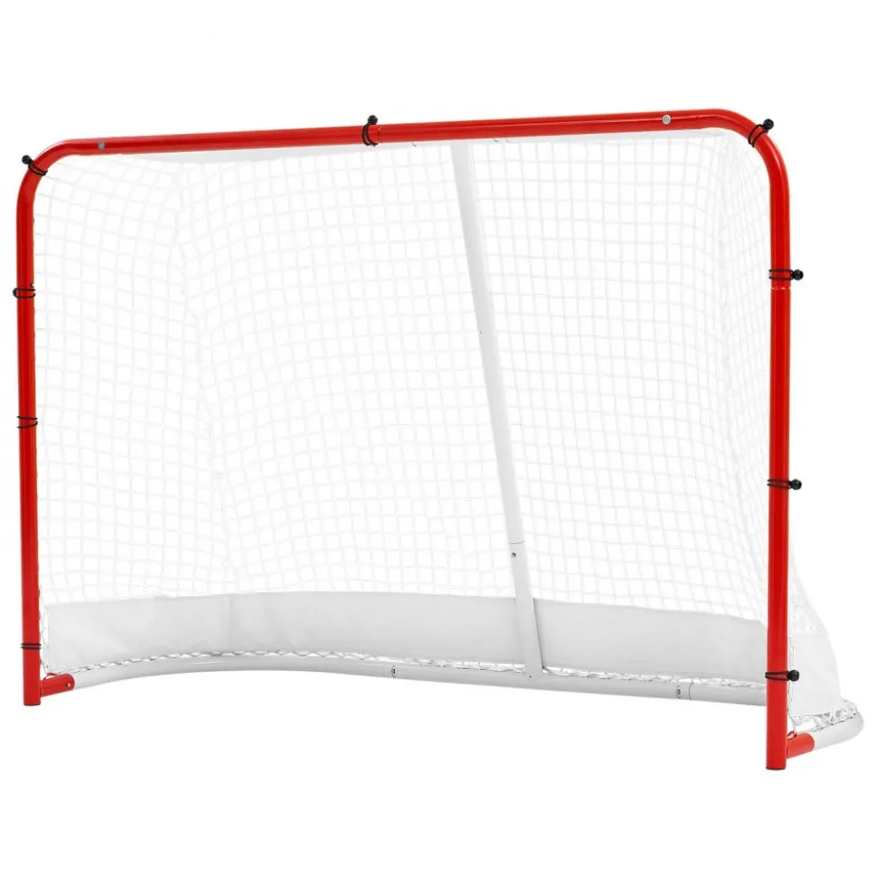 VEVOR Street Hockey Goal, Heavy-Duty Steel Street + Roller Hockey Nets, Durable Hockey Net for Indoor Outdoor Use, Lightweight Portable Training, Easy Assembly for Backyard Park Garage, 72 x 48 in