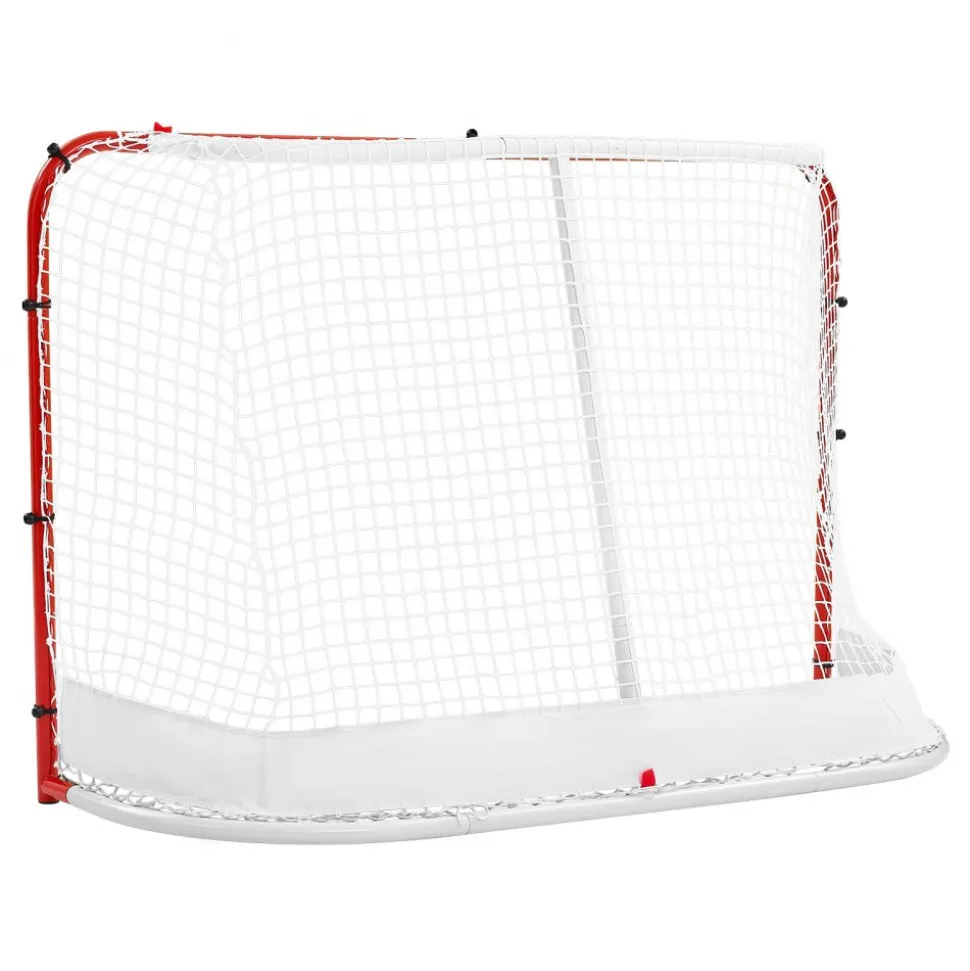 VEVOR Street Hockey Goal, Heavy-Duty Steel Street + Roller Hockey Nets, Durable Hockey Net for Indoor Outdoor Use, Lightweight Portable Training, Easy Assembly for Backyard Park Garage, 72 x 48 in