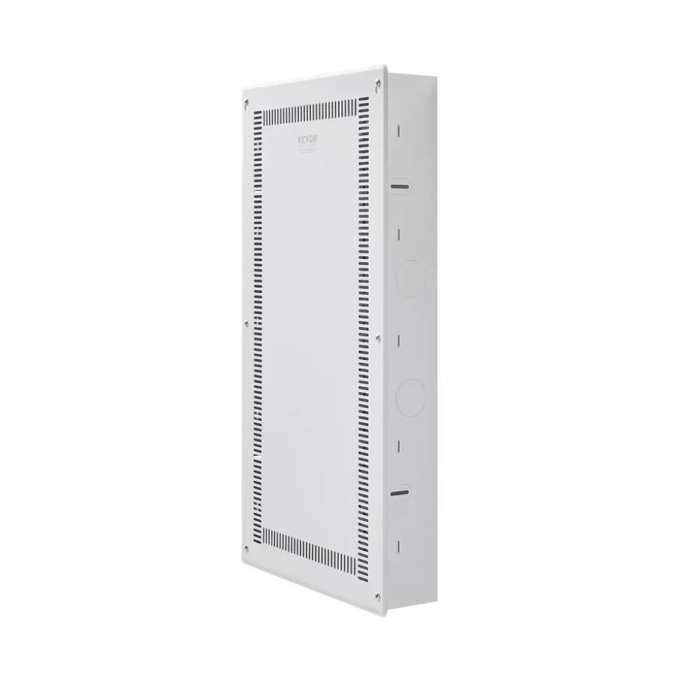 VEVOR Structured Media Enclosure, 28-Inch, Recessed in-Wall Media Box with Cover, Wall-Mount Cable Management Box Kit, Structured Wiring Multi-Media Cabinet, Cold-Rolled Steel, for TV Home Theater