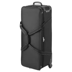 VEVOR Studio Equipment Trolley Case, 39.37 x 14.96 x 12.60 in / 100 x 38 x 32 cm, Rolling Camera Bag, Carrying Bag with Wheels Straps Padded Compartment Handle, for Light Stands, Tripods, Telescopes