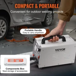 VEVOR Stud Welder Dent Repair Kit, 110V Auto Body Spot Welding Dent Puller Machine with 7 Welding Modes & Adjustable Power, 1.8KW Spot Welder Dent Removal Tool for Car, Truck Dent Repair