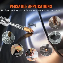 VEVOR Stud Welder Dent Repair Kit, 110V Auto Body Spot Welding Dent Puller Machine with 7 Welding Modes & Adjustable Power, 1.8KW Spot Welder Dent Removal Tool for Car, Truck Dent Repair