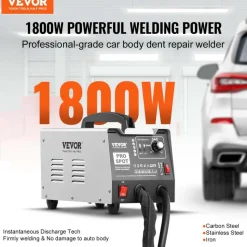 VEVOR Stud Welder Dent Repair Kit, 110V Auto Body Spot Welding Dent Puller Machine with 7 Welding Modes & Adjustable Power, 1.8KW Spot Welder Dent Removal Tool for Car, Truck Dent Repair