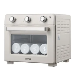 VEVOR Sublimation Oven Machine, 26 Qt, Fits 40oz Tumblers, with 50 Shrink Films, 1 Tape and 2 Heat Gloves, 360° Turbo Convection for Sublimation Blank Tumblers, Mugs, Bowls, Off-White