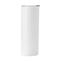 VEVOR Sublimation Tumblers, 4 Pack, 20 oz Skinny Straight Tumblers Bulk, Stainless Steel Sublimation Cups with Lids and Straws, Double Wall Insulated Tumbler Blank, for DIY Personalized Customization