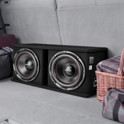 VEVOR Subwoofer Bass Package, 12 in, 1200W RMS, Dual Car Audio Subwoofer and Amp Package, with Loaded Enclosure, Separate Amplifier, and Wiring Kit, for Various Vehicles Trunks, Car Audio Systems
