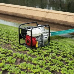VEVOR Suction Hose, 2 in x 20 ft, Green High Quality Hose, with Camlock Connectors, and Aluminum Fittings, Fit Various Pumps, for Sewage Treatment, Water Transportation and More Agricultural Purposes