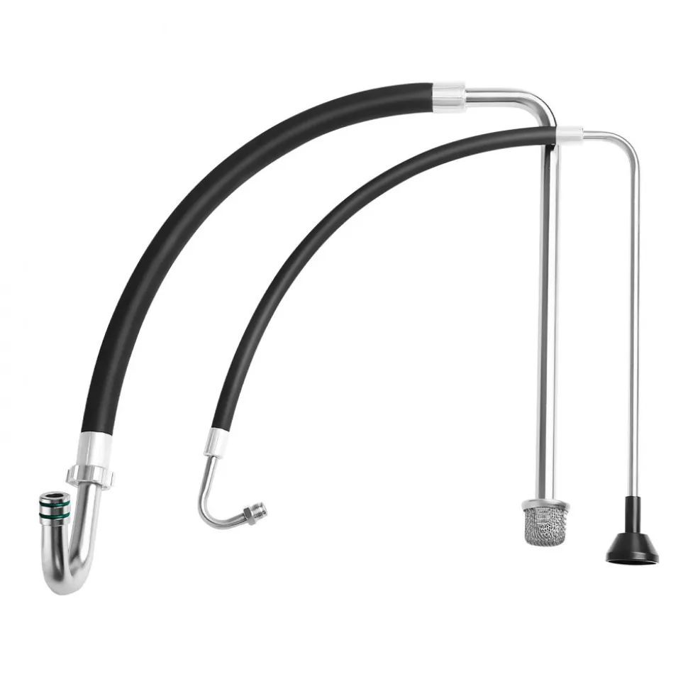 VEVOR Suction Hose Tube and Reflux Line Sets, Aluminum Alloy an Rubber Suction Hose and Reflux Line Set, Paint Sprayers Tool Part, Compatible with Multiple Airless Spraying/Line Painting Machine
