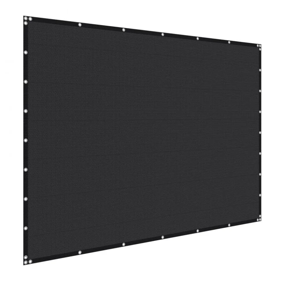 VEVOR 90% Sun Shade Cloth, 8 x 12 ft Pergola Shade Cover with Stainless Steel Grommets, Sun Shades Canopy Privacy Screen with 140 GSM HDPE Material, for Outdoor, Patio, Garden, and Backyard (Black)