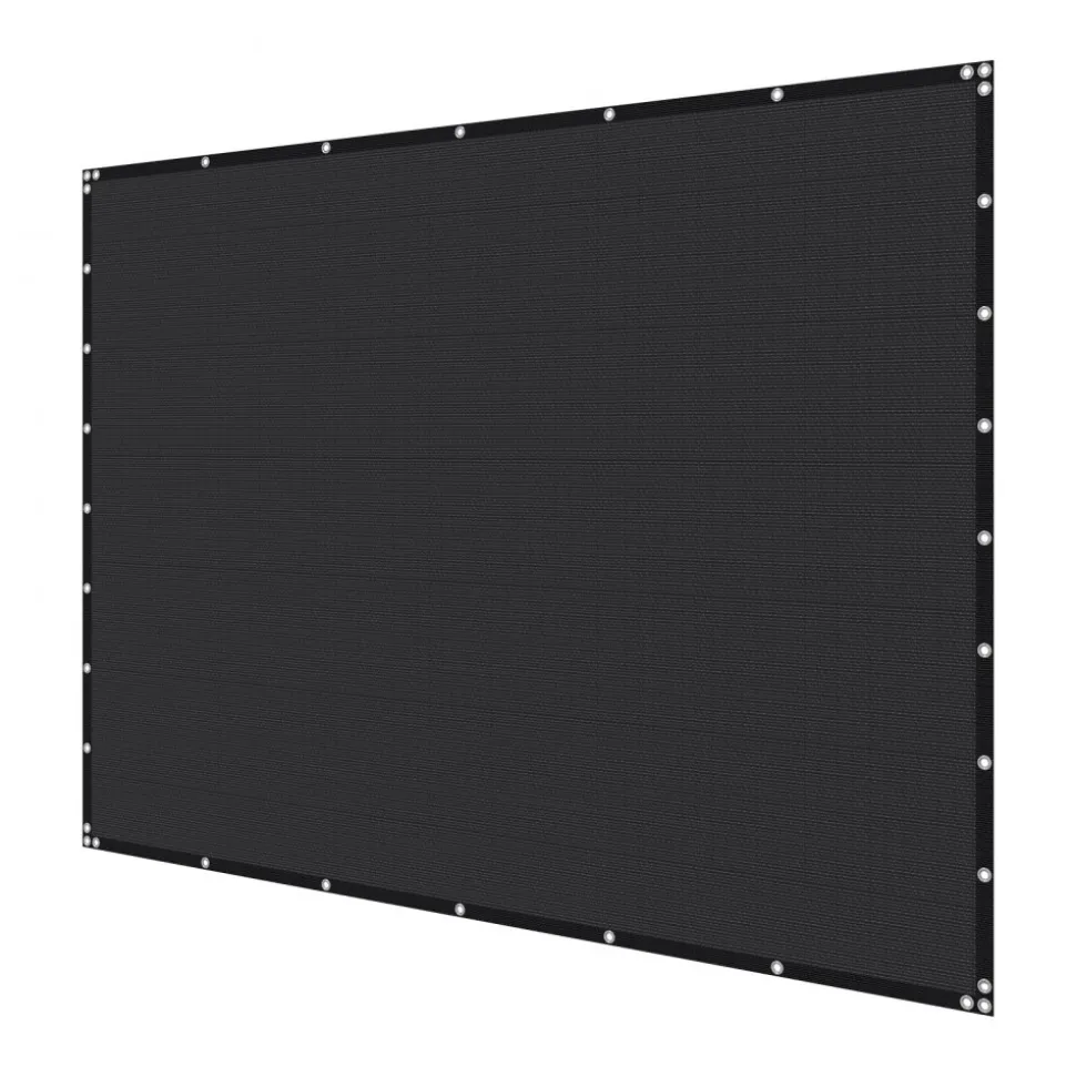 VEVOR 90% Sun Shade Cloth, 8 x 12 ft Pergola Shade Cover with Stainless Steel Grommets, Sun Shades Canopy Privacy Screen with 140 GSM HDPE Material, for Outdoor, Patio, Garden, and Backyard (Black)