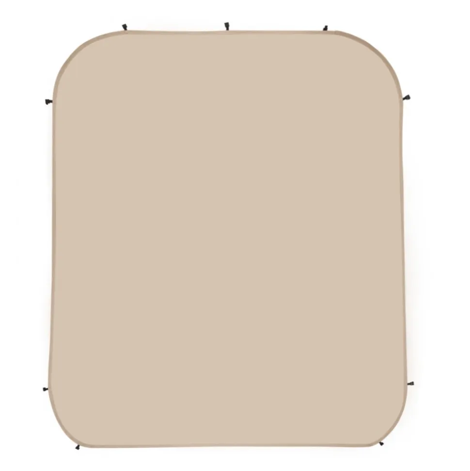 VEVOR Sun Shade Sail Canopy Covers, Fit for 12 x 11 ft Screen House Tent, Sun Protection, 5.51 x 4.59 ft 300D Oxford Silver-Coated Fabric, Pack of 3 (Not Include Tent), for Outdoor Activities, Beige