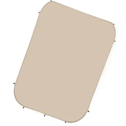 VEVOR Sun Shade Sail Canopy Covers, Fit for 10 x 9.2 ft Screen House Tent, Sun Protection, 5.51 x 4.23 ft 300D Oxford Silver-Coated Fabric, Pack of 3 (Not Include Tent), for Outdoor Activities, Beige