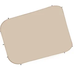 VEVOR Sun Shade Sail Canopy Covers, Fit for 10 x 9.2 ft Screen House Tent, Sun Protection, 5.51 x 4.23 ft 300D Oxford Silver-Coated Fabric, Pack of 3 (Not Include Tent), for Outdoor Activities, Beige