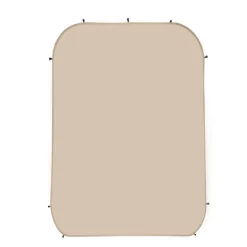 VEVOR Sun Shade Sail Canopy Covers, Fit for 15 x 13.8 ft Screen House Tent, Sun Protection, 5.51 x 5.25 ft 300D Oxford Silver-Coated Fabric, Pack of 3 (Not Include Tent), for Outdoor Activities, Beige