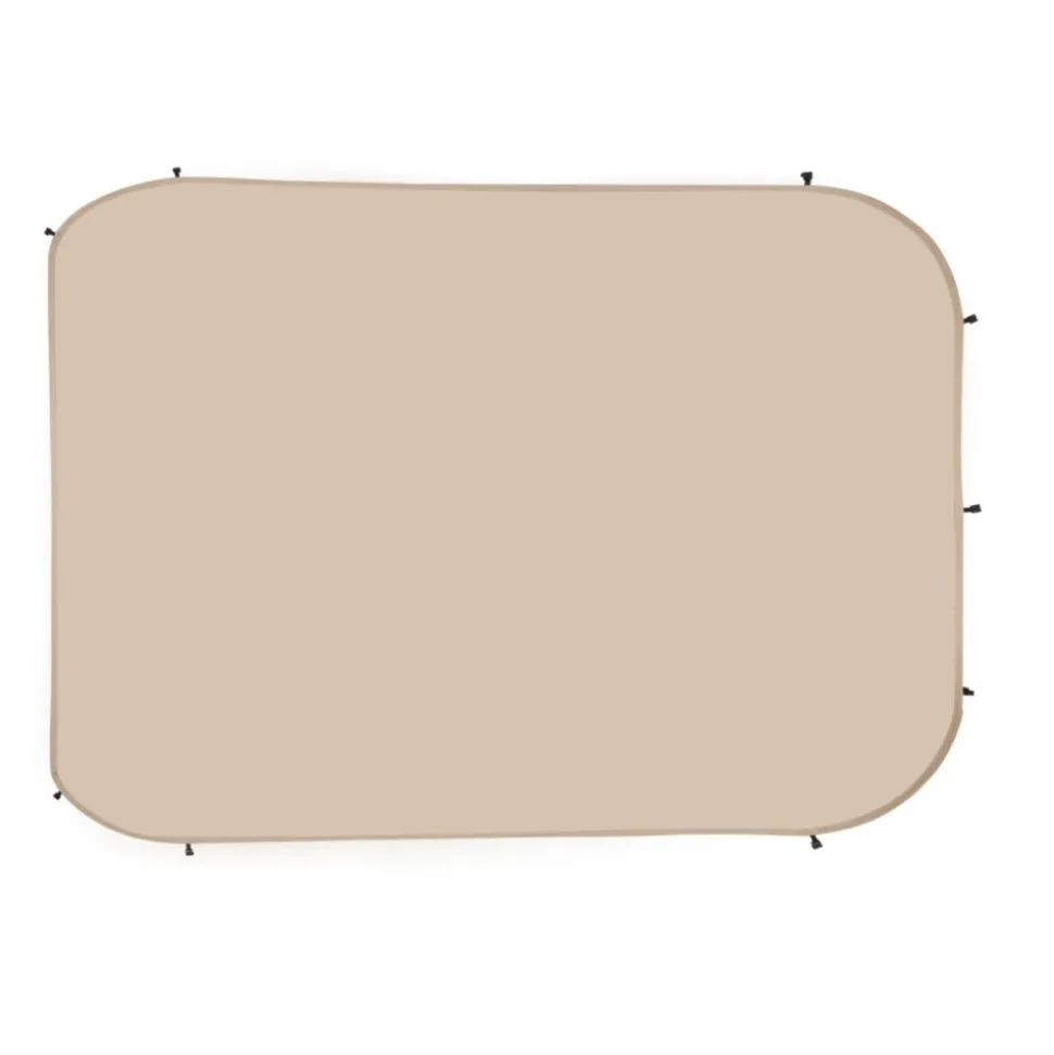 VEVOR Sun Shade Sail Canopy Covers, Fit for 15 x 13.8 ft Screen House Tent, Sun Protection, 5.51 x 5.25 ft 300D Oxford Silver-Coated Fabric, Pack of 3 (Not Include Tent), for Outdoor Activities, Beige