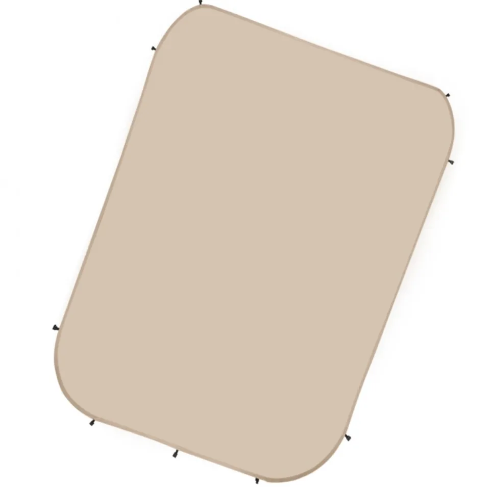 VEVOR Sun Shade Sail Canopy Covers, Fit for 15 x 13.8 ft Screen House Tent, Sun Protection, 5.51 x 5.25 ft 300D Oxford Silver-Coated Fabric, Pack of 3 (Not Include Tent), for Outdoor Activities, Beige