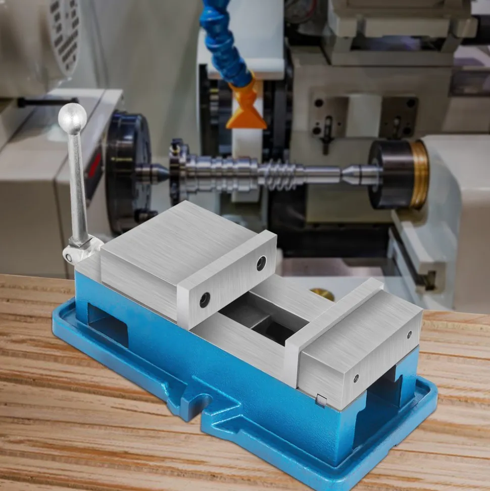 VEVOR 5" Super-Lock Vise For NC/CNC Machines Bench Clamp Vise High Precision, Vise Clamp Vice CNC Vise Lockdown Vise Drilling 125mm Width CNC 24KN