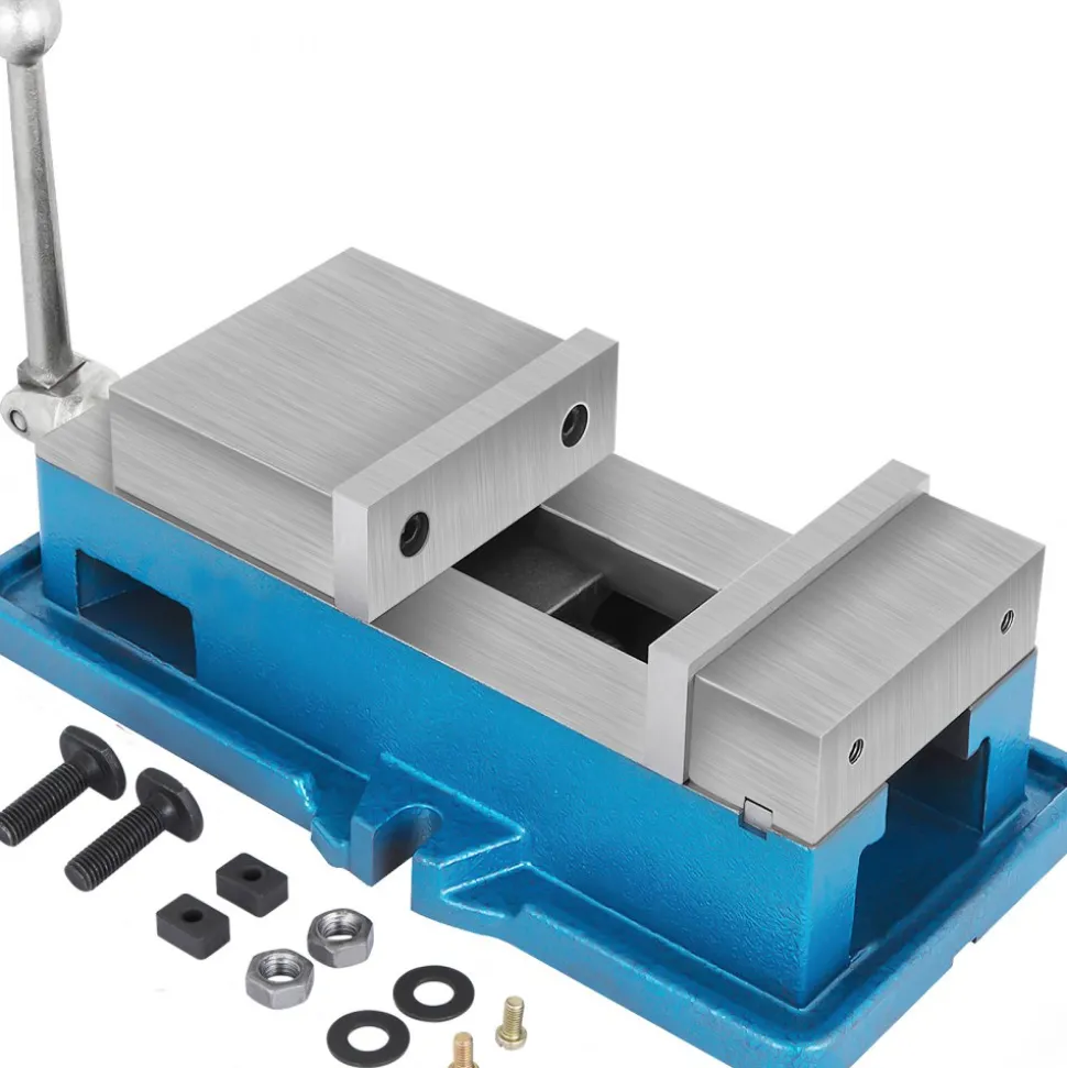 VEVOR 5" Super-Lock Vise For NC/CNC Machines Bench Clamp Vise High Precision, Vise Clamp Vice CNC Vise Lockdown Vise Drilling 125mm Width CNC 24KN