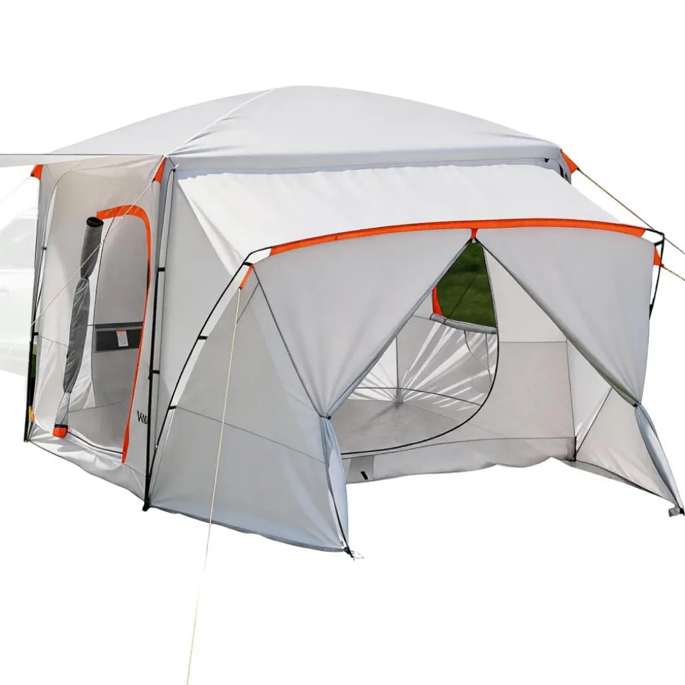 VEVOR SUV Camping Tent for 5-9 Person, 13 x 10 FT 3-Season SUV Tailgate Tent with Ventilated Windows, PU2000mm Waterproof Dual-Use Car Rear Hatch Tents for Outdoor Hiking Travels