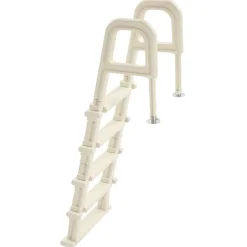 VEVOR Swimming Pool Ladder, 75°Inclined 5-Step Double Handrails Stair, Non-slip Heavy Duty Steps, Load Capacity 300 lb, for 48-54 In Inground & Above-ground Pools of Any Deck Surface Indoor & Outdoor