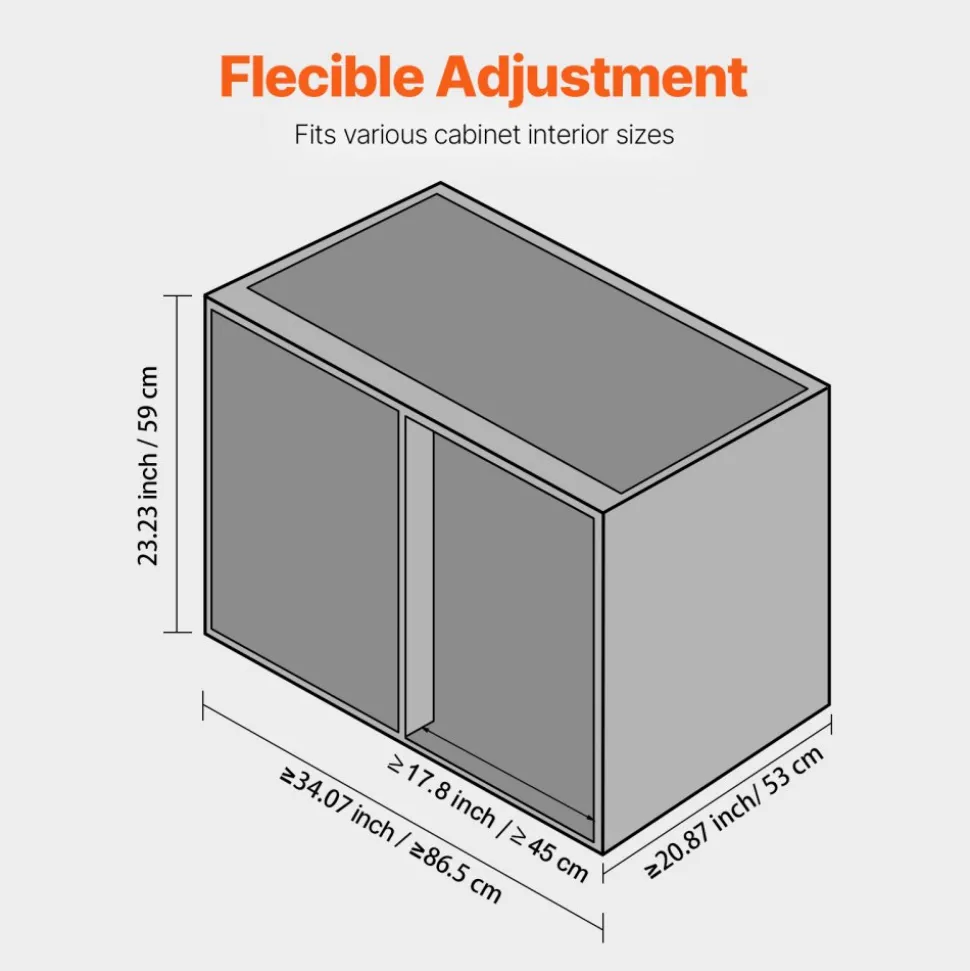 VEVOR Swing Right Blind Corner Cabinet, Pull Out Organizer for 36 inch Width Blind Cabinet, 2 Tier Height Adjustable Swing Tray, Soft Close Kitchen Cloud Blind Organizer, Right Open