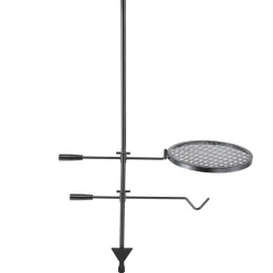 VEVOR Swivel Campfire Grill, Fire Pit Grill Grate over Fire Pits, Heavy Duty Steel Grill Grates, 360° Adjustable Open Fire Outdoor Cooking Equipment, Portable Camp Fire Racks for Camping Outdoor BBQ