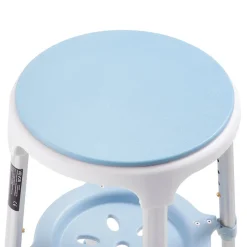 VEVOR Swivel Shower Chair 360 Degree, Height Adjustable Bath Seat for Inside Showers or Tubs, Non-Slip Rotating Bathtub Stool with Storage Tray for Elderly Disabled Injured, 350LBS Capacity