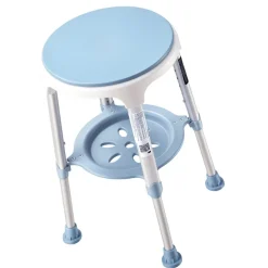 VEVOR Swivel Shower Chair 360 Degree, Height Adjustable Bath Seat for Inside Showers or Tubs, Non-Slip Rotating Bathtub Stool with Storage Tray for Elderly Disabled Injured, 350LBS Capacity