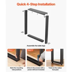 VEVOR Table Legs, 29.5