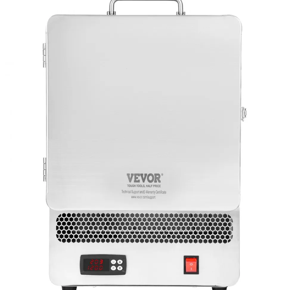 VEVOR Tabletop Kiln Melter, 1500W Electric Kiln, 2192℉ Max Temperature, Precise Control, Stainless Steel, Gold Melting Furnace for Wax Casting, Clay DIY, Metal Tempering, Glazing on Pottery, Silver