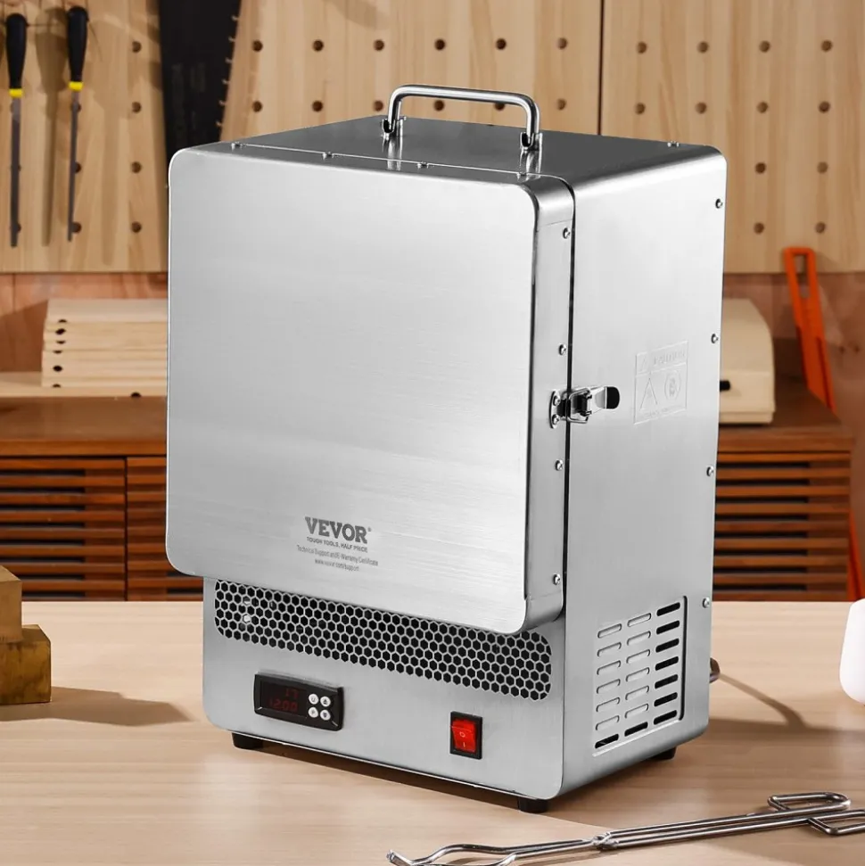 VEVOR Tabletop Kiln Melter, 1500W Electric Kiln, 2192℉ Max Temperature, Precise Control, Stainless Steel, Gold Melting Furnace for Wax Casting, Clay DIY, Metal Tempering, Glazing on Pottery, Silver