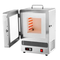 VEVOR Tabletop Kiln Melter, 1500W Electric Kiln, 2192℉ Max Temperature, Precise Control, Stainless Steel, Gold Melting Furnace for Wax Casting, Clay DIY, Metal Tempering, Glazing on Pottery, Silver