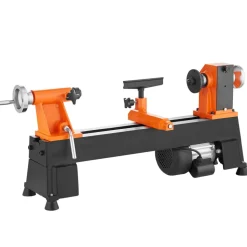 VEVOR Tabletop Wood Lathe, Dimensions 10x18 inches, Motor Strength 0.5 HP 370W, Offers Wood Crafting with 5 Adjustable Speeds ranging from 780 to 3840 RPM, Includes Rod Injection, Wrenches, Facepla