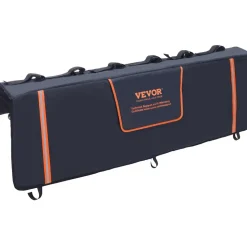 VEVOR Tailgate Bike Pad, 62" Truck Tailgate Pad Carry 6 Mountain Bikes, Tailgate Protection Pad with Reflective Strips and Tool Pockets, Tailgate Pad with Rear Camera Opening for Pickup Trucks