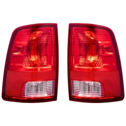 VEVOR Tail Light Assembly Compatible with 2009-2018 Dodge Ram 1500 2500 3500, 2019-2020 Dodge Ram 1500 Classic, Halogen Version Left & Right Side Taillight Rear Brake Lamps with Halogen Bulbs, 2PCS