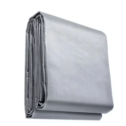 VEVOR Tarp Waterproof 16x20 ft, Plastic Poly Tarp Cover 10 Mil, Multi Purpose Tear UV and Temperature Resistant Outdoor Tarpaulin with High Durability Reinforced Grommets (Silver/Brown)