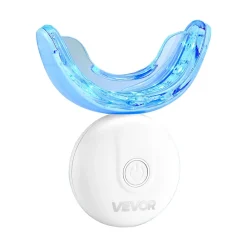 VEVOR Teeth Whitening Kit with LED Light, 32 LED Accelerator Lights, Whitening Gel Syringe, Desensitizing Gel, and U-Shaped Tray, Wireless Portable Kit Fast and Effectively Removes Stubborn Stains