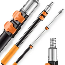 VEVOR Telescopic Extension Pole, 1.76-4 FT Multi-Purpose Extendable Pole, Sturdy Aluminum Alloy Paint Pole Extension with Flip-Lock Design, High Reach Roller Stick for Painting, Dusting and Cleaning