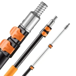 VEVOR Telescopic Extension Pole, 1.76-4 FT Multi-Purpose Extendable Pole, Sturdy Aluminum Alloy Paint Pole Extension with Flip-Lock Design, High Reach Roller Stick for Painting, Dusting and Cleaning