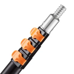 VEVOR Telescopic Extension Pole, 3.8-12 FT Multi-Purpose Extendable Pole, Sturdy Aluminum Alloy Paint Pole Extension with Flip-Lock Design, High Reach Roller Stick for Painting, Dusting and Cleaning