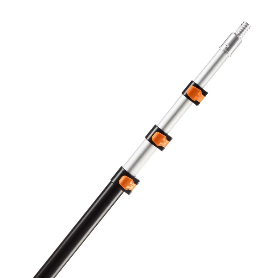 VEVOR Telescopic Extension Pole, 3.8-12 FT Multi-Purpose Extendable Pole, Sturdy Aluminum Alloy Paint Pole Extension with Flip-Lock Design, High Reach Roller Stick for Painting, Dusting and Cleaning