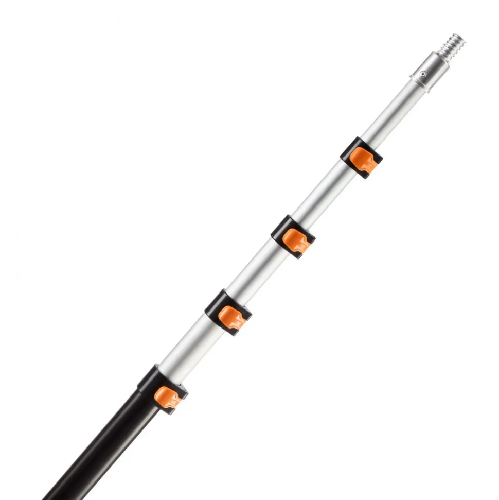 VEVOR Telescopic Extension Pole, 4.66-19 FT Multi-Purpose Extendable Pole, Sturdy Aluminum Alloy Paint Pole Extension with Flip-Lock Design, High Reach Roller Stick for Painting, Dusting and Cleaning