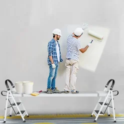 VEVOR Telescoping Aluminum Work Plank, 8-13 Feet 500lbs Capacity, 12.5 inch Width Aluminum Scaffold Plank,Extension Staging Plank with Skid-Proof Platform Scaffold Ladder Accessory