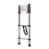 VEVOR Telescoping Ladder, 8.5ft Stainless Steel Lightweight Extension Ladder, Multi-Button Retraction Collapsible Ladders, 330LBS Capacity & Non-Slip Feet, Portable 9-Step Ladders for Home, RV, Loft