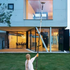 VEVOR Telescoping Pole, 7 to 30 FT Pole, Extension Multi-Purpose Pole, Sturdy Aluminum Alloy Paint Extendable Pole with Flip-Lock Design, Telescopic Pole for Painting, Dusting and Cleaning